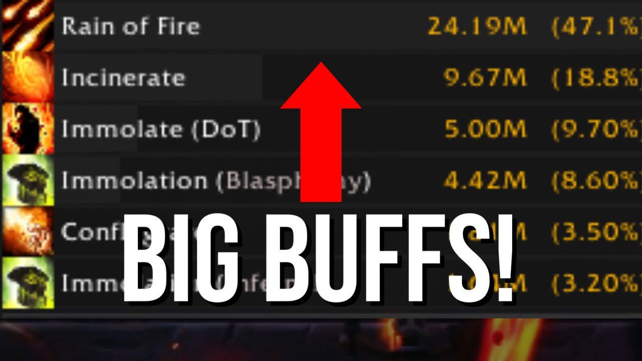 RAIN OF FIRE IS ON FIRE! | Dragonflight Destruction Warlock BUFFS! | NEW AOE BUILD!