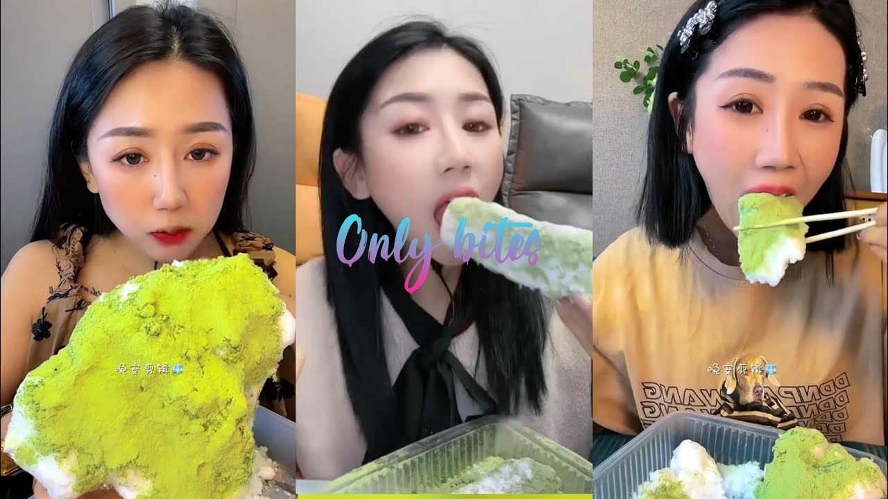 REQ/ DZPC ICE WITH MATCHA EATING ASMR 
