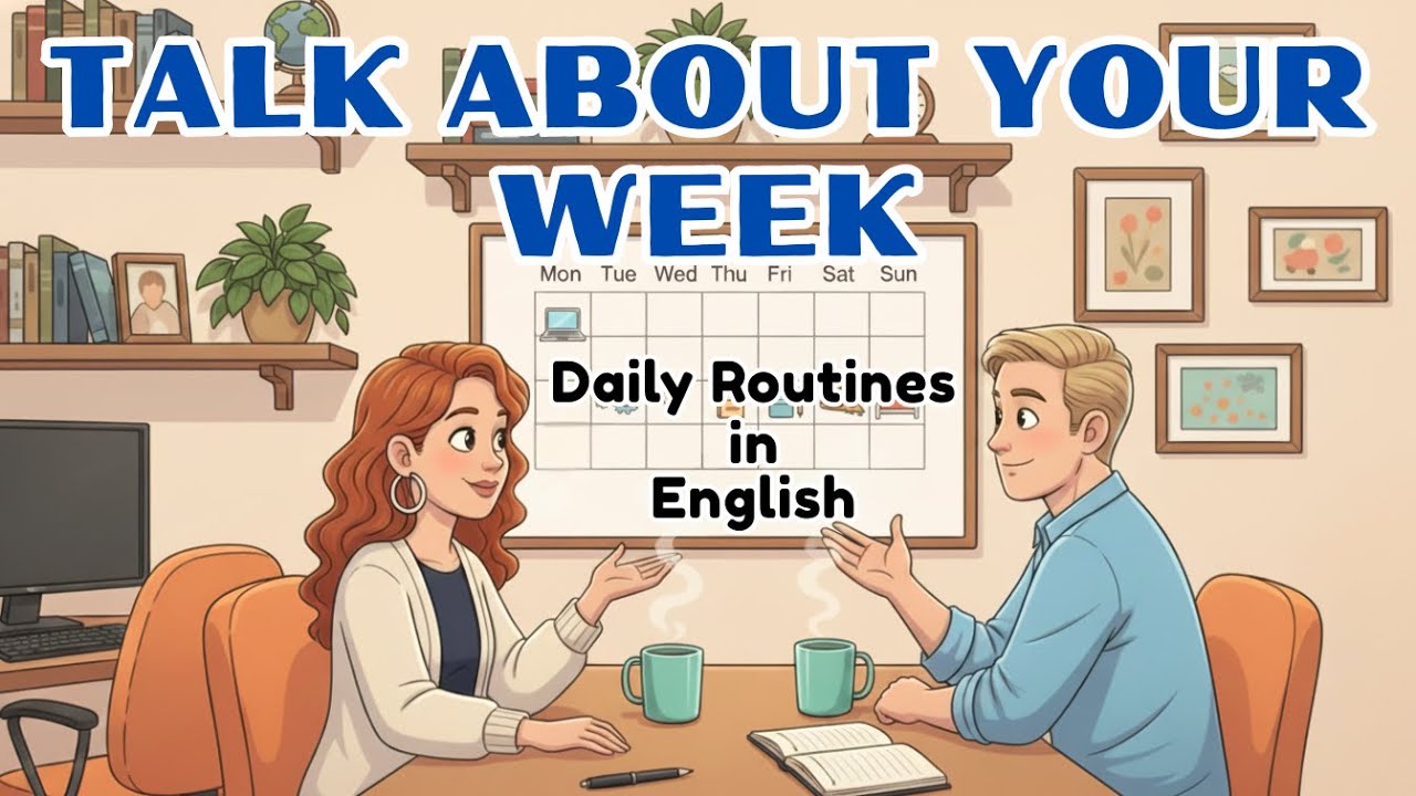 How to Talk About Your Week in English | Daily Routines | Listening Practice for Beginners
