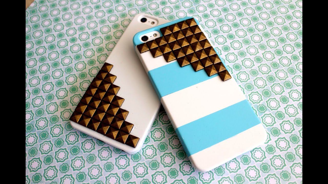 DIY Studded Cell Phone Cases!