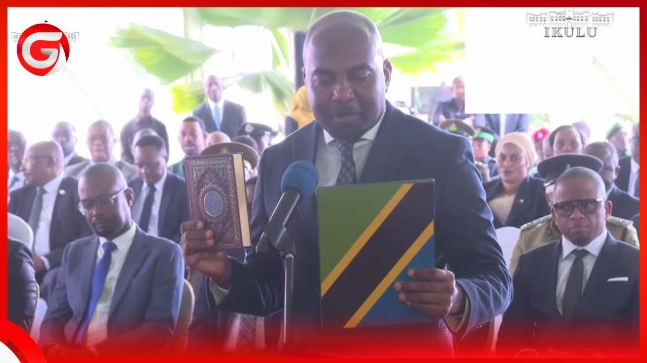 WAZIRI MASAUNI ALIVYOKULA KIAPO KUWA WAZIRI MUUNGANO na MAZINGIRA MBELE ya RAIS SAMIA....