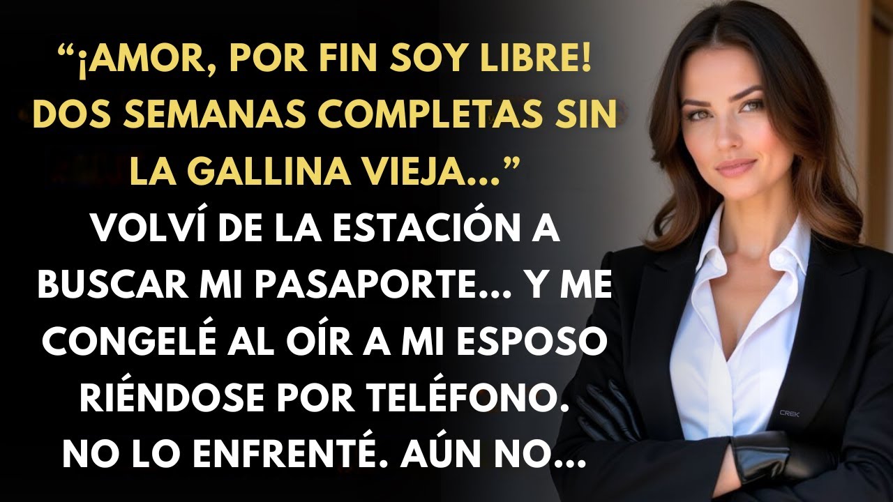 Regresé por Mi Pasaporte y Escuché a Mi Esposo Decir Algo que Me Congeló—No Dije Nada, Pero…