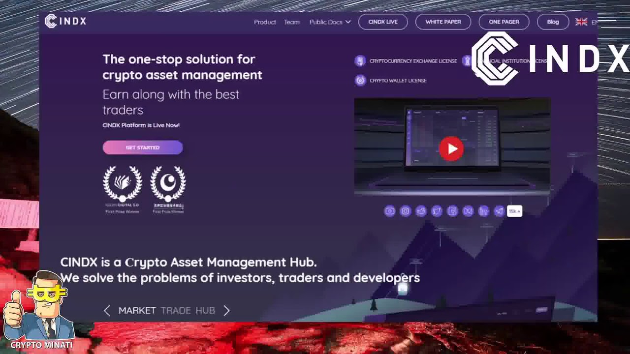 CINDX 🔹 one stop solution for crypto asset management