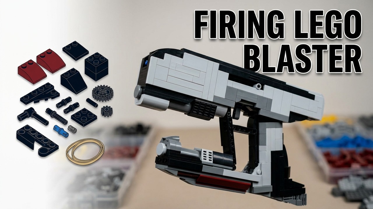 How to build LEGO toy pistol Star Lord`s Blaster Full Tutorial Trailer