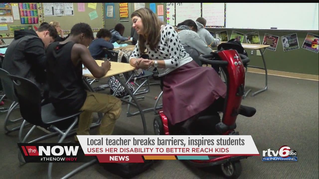 WATCH: Teacher & Ms. Wheelchair Indiana inspires students with unique approach