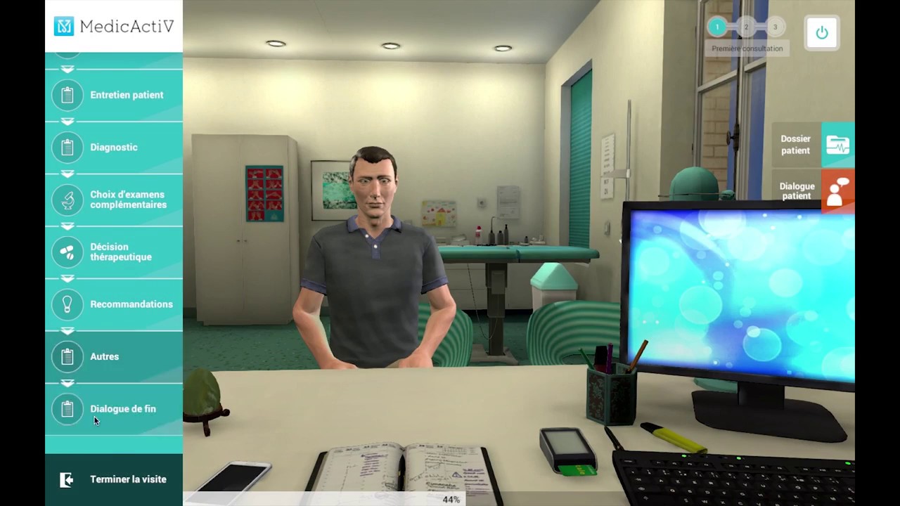 Simulateur de consultation médicale - Homme de 35 ans - Médecine Générale- Episode psychiatrique