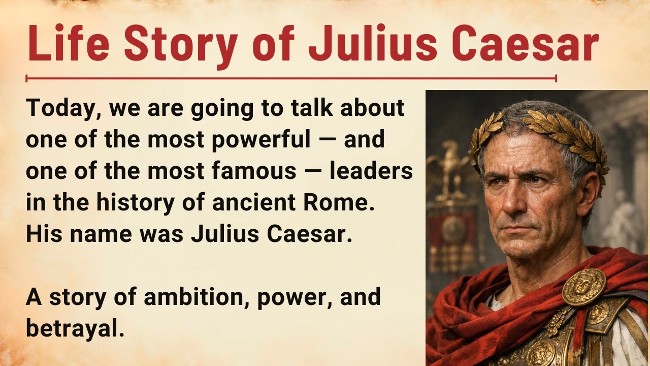 The Tragic Story of Julius Caesar | Learn English Through Real Stories | English Listening Practice