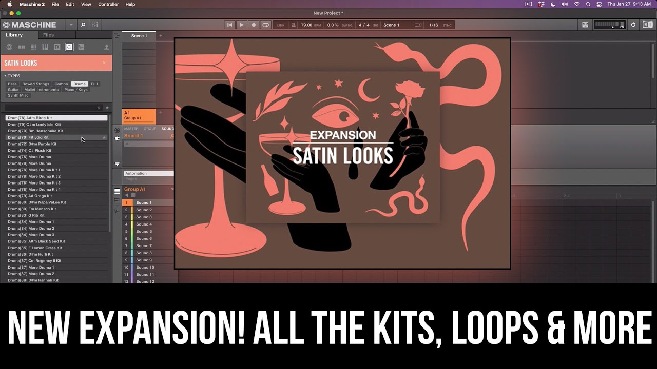 New Satin Looks Expansion From Native Instruments! (The Kits, Loops & More!)