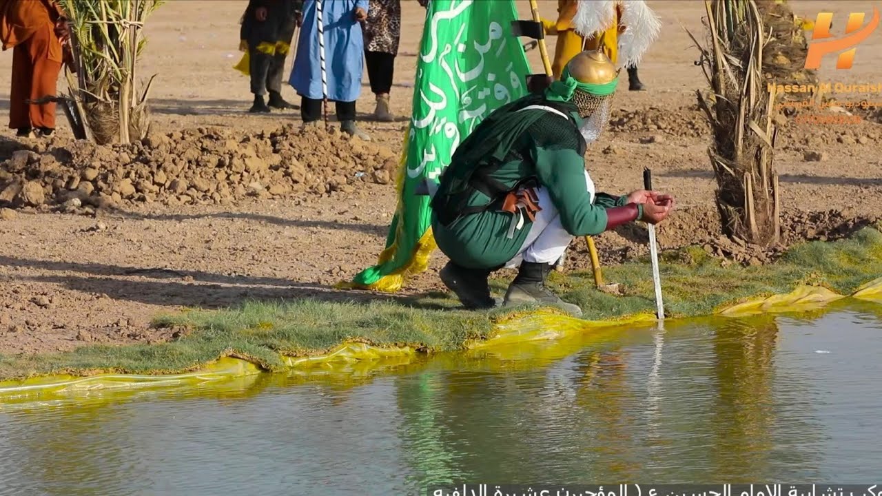 تشابيه واقعة الطف موكب جزء ثاني المؤجرين عشيرة الدلفيه ناحية واسط  الصوره هجري ١٤٤٦ سنة ٢٠٢٤ /٣١ /٧