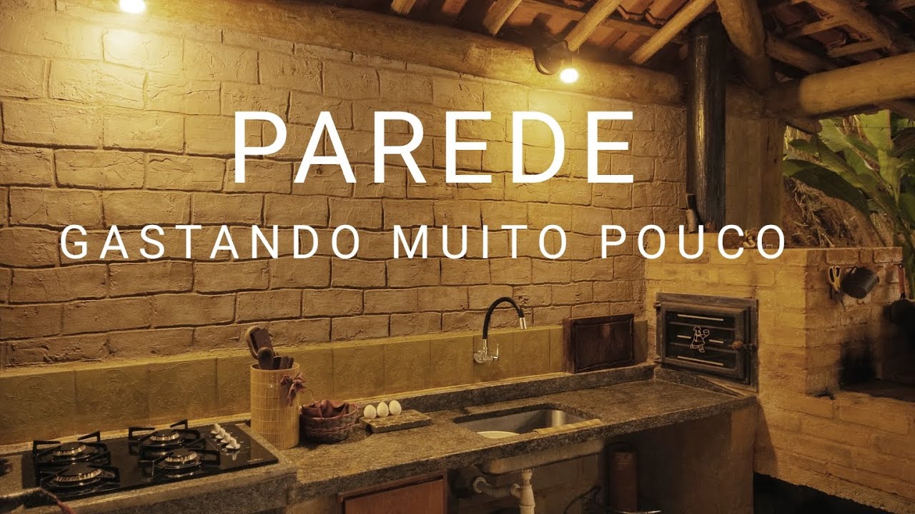 Como fizemos a parede da cozinha gastando muito pouco?! 😱Transformação usando a criatividade.