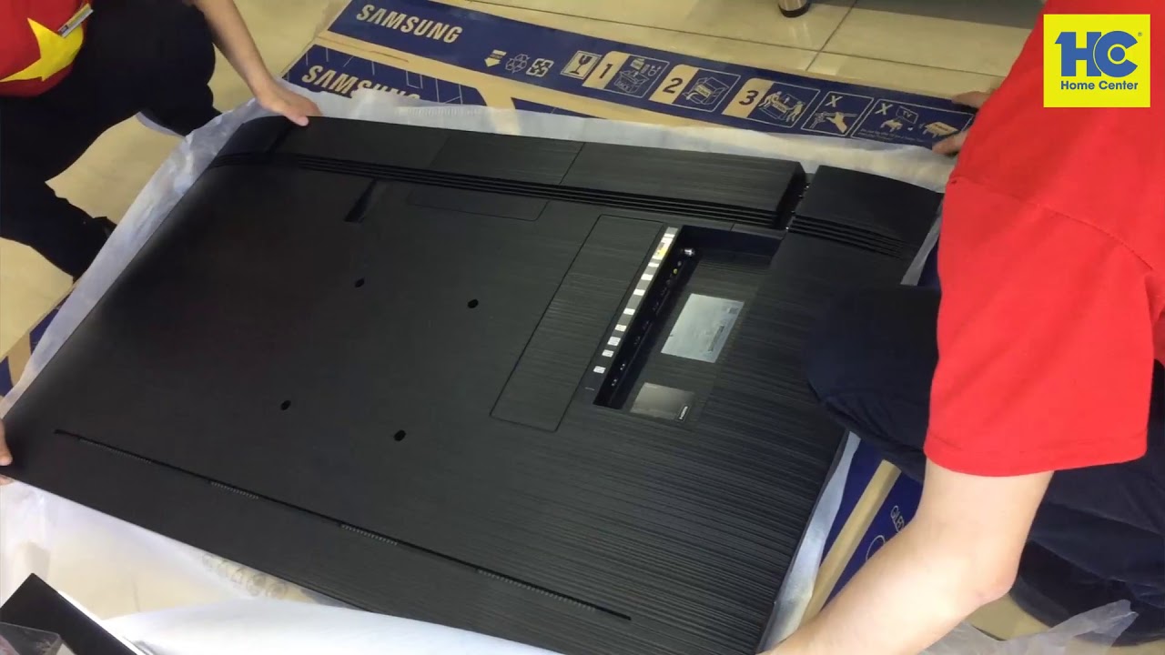Unbox Tivi Samsung QLED Model QA55Q65RAK