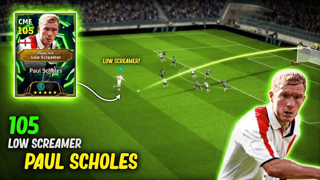 FREE Paul Scholes 105🔥( First Impression)&ndash; Low Screamer Is BROKEN!🤯eFootball 2026