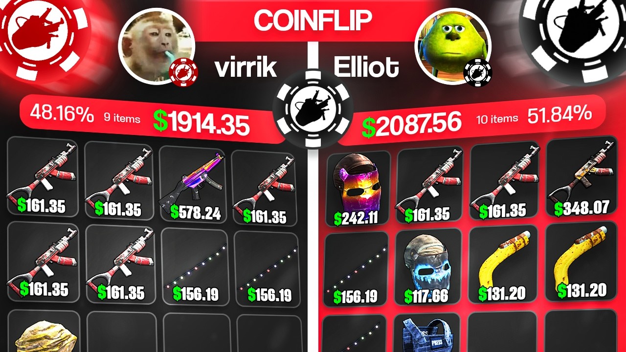 COINFLIPPING $10,000 on rustypot! - Rust Gambling