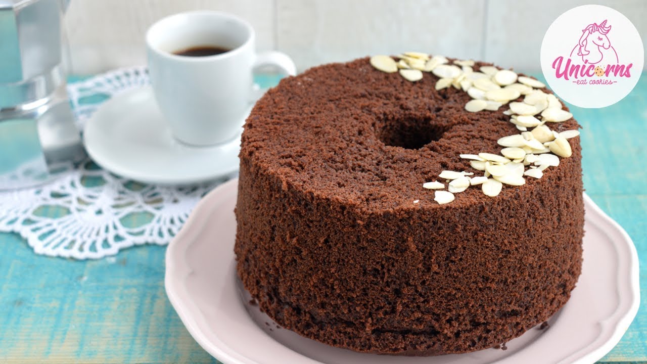 Sofficissima Chiffon Cake al caffè e cacao senza Burro | UnicornsEatCookies