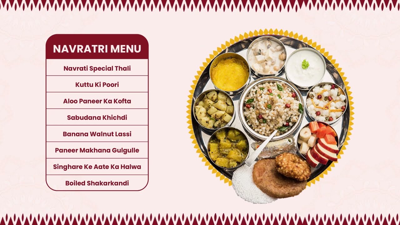 Relish Navratri special thali in train from just Rs 199 with RailRestro