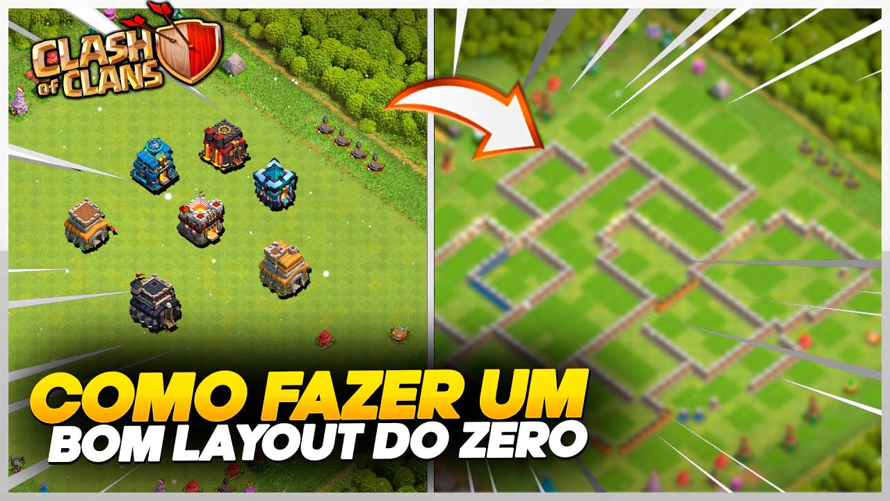APRENDA AGORA!! COMO CRIAR UM LAYOUT PRA SUA VILA  NO CLASH OF CLANS 2024!