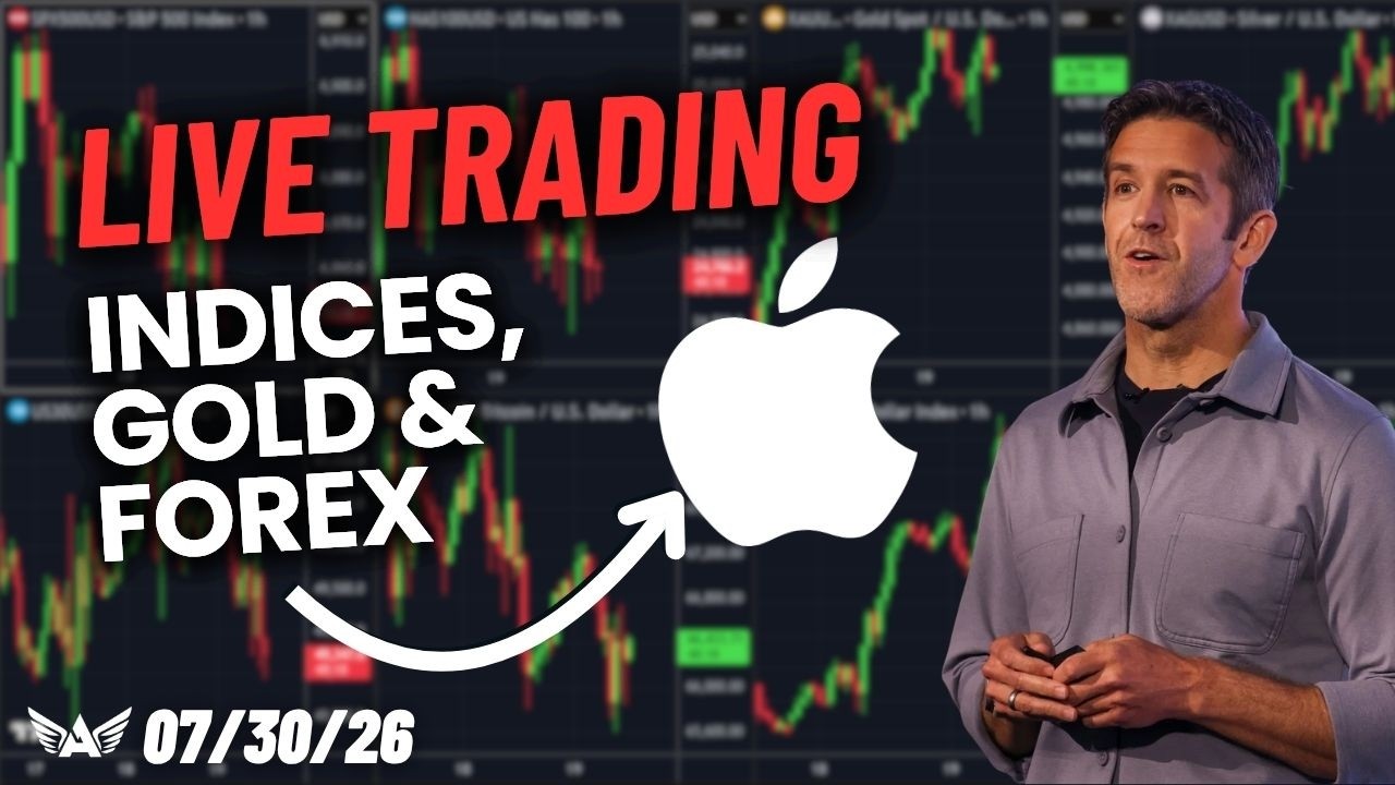LIVE Trading GDP Gold, Nasdaq, Forex | A1 Trading Show