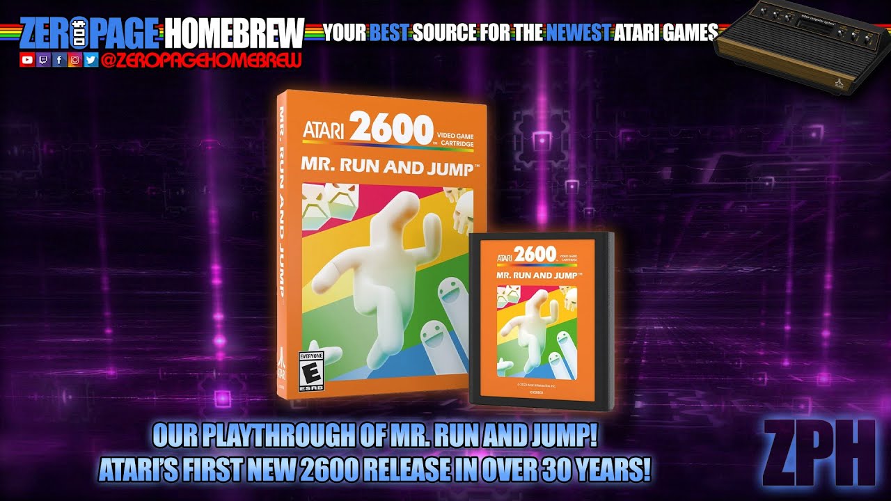 Mr. Run and Jump: Atari's First New Atari 2600 Game in 30 Years! WARNING:FULL PLAYTHROUGH , SPOILERS