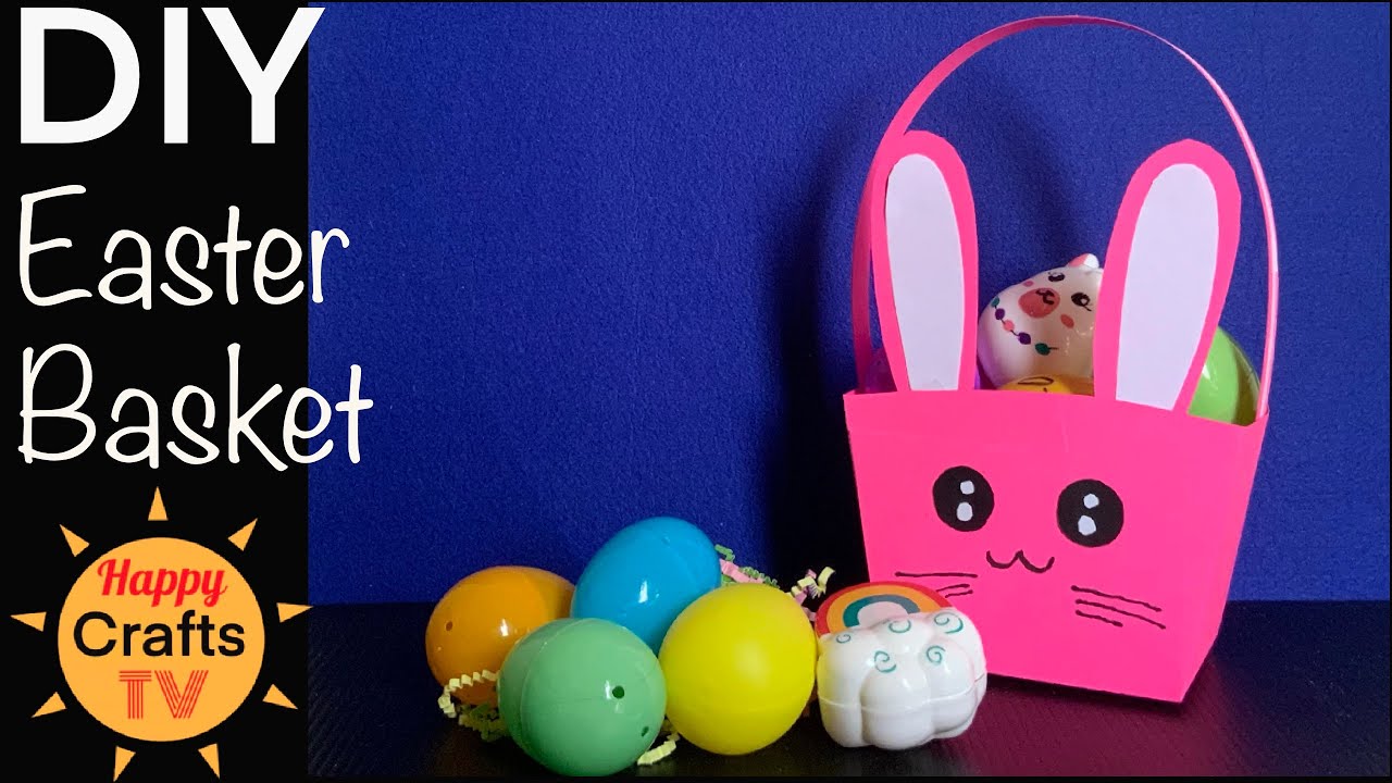 EASY DIY EASTER BASKET I How to make paper basket, Easter Craft Ideas, Easy DIY Paper Craft