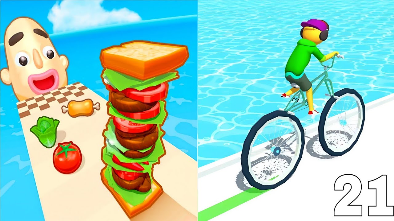 Sandwich Runner Vs Big Bike Ultimate Food And Bike Race Gameplay - New Update 2026