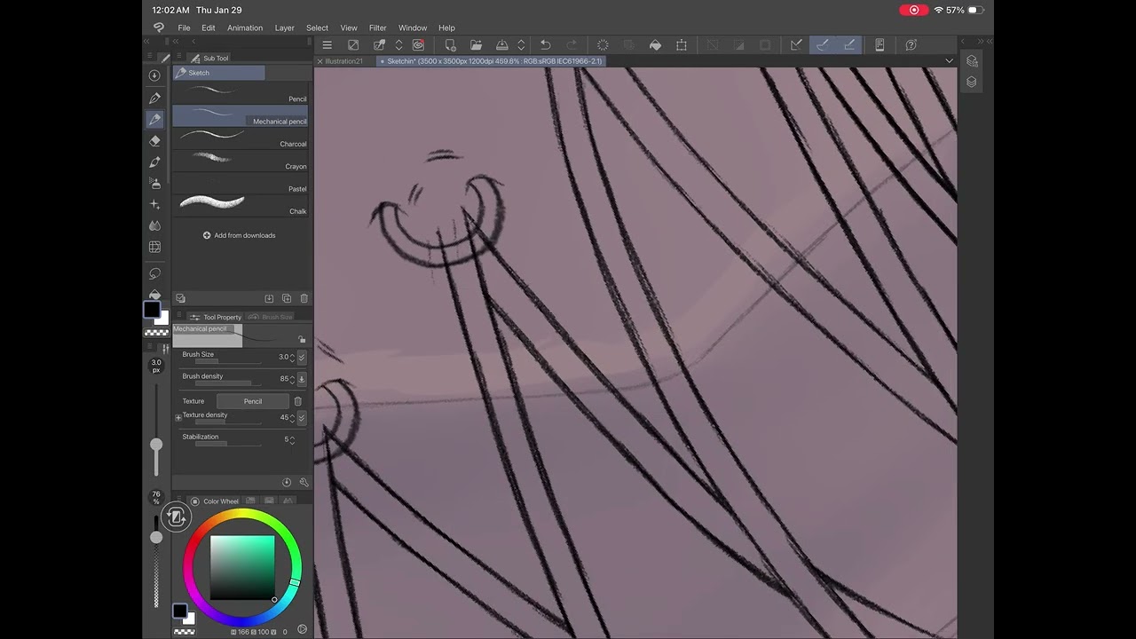 Drawing piercings for 16 minutes not sped up no sound dementia simulator 