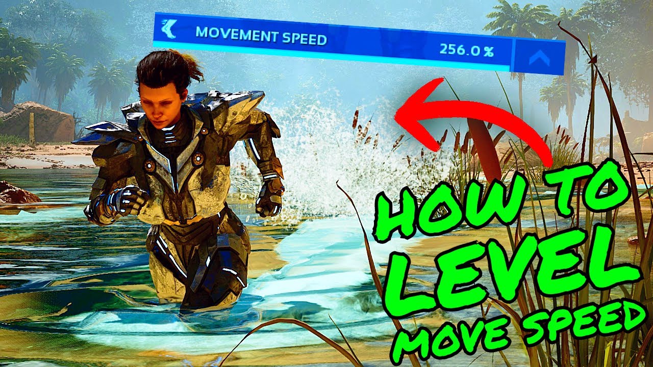 HOW TO ENABLE and LEVEL Move Speed in Ark Survival Ascended!!!