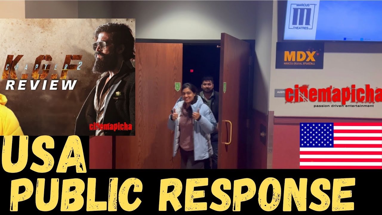 KGF Chapter 2 Public Review USA Premier Show  | Yash | Prashanth Neel | #KGFChapter2 | Cinemapicha