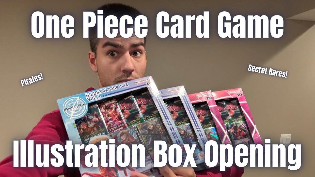 One Piece Illustration Box Opening! Four Boxes of Very Average Cards!