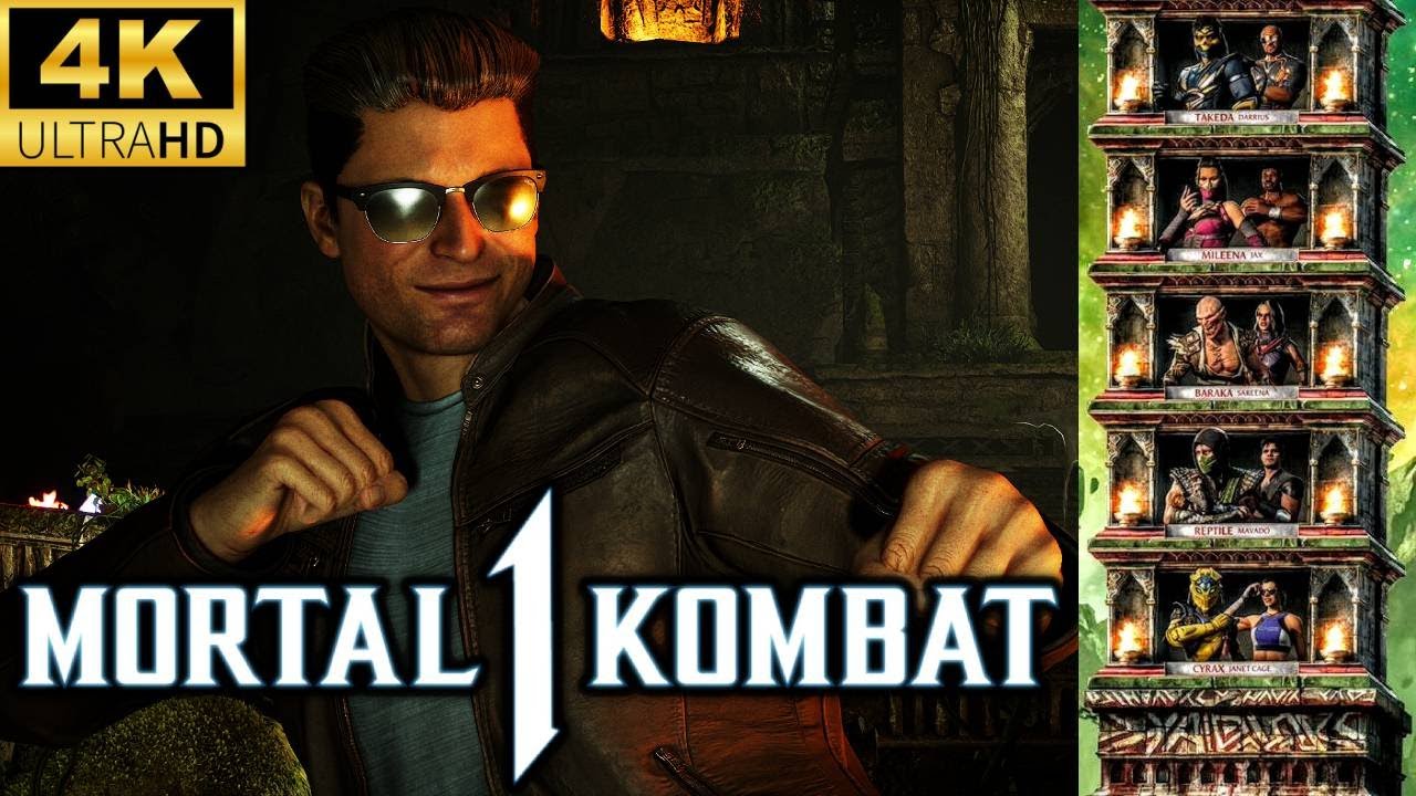 MK1 *JOHNNY CAGE* MK2 MOVIE SKIN KLASSIC TOWER GAMEPLAY!! (MADAM BO AS KAMEO) 4K 60 FPS