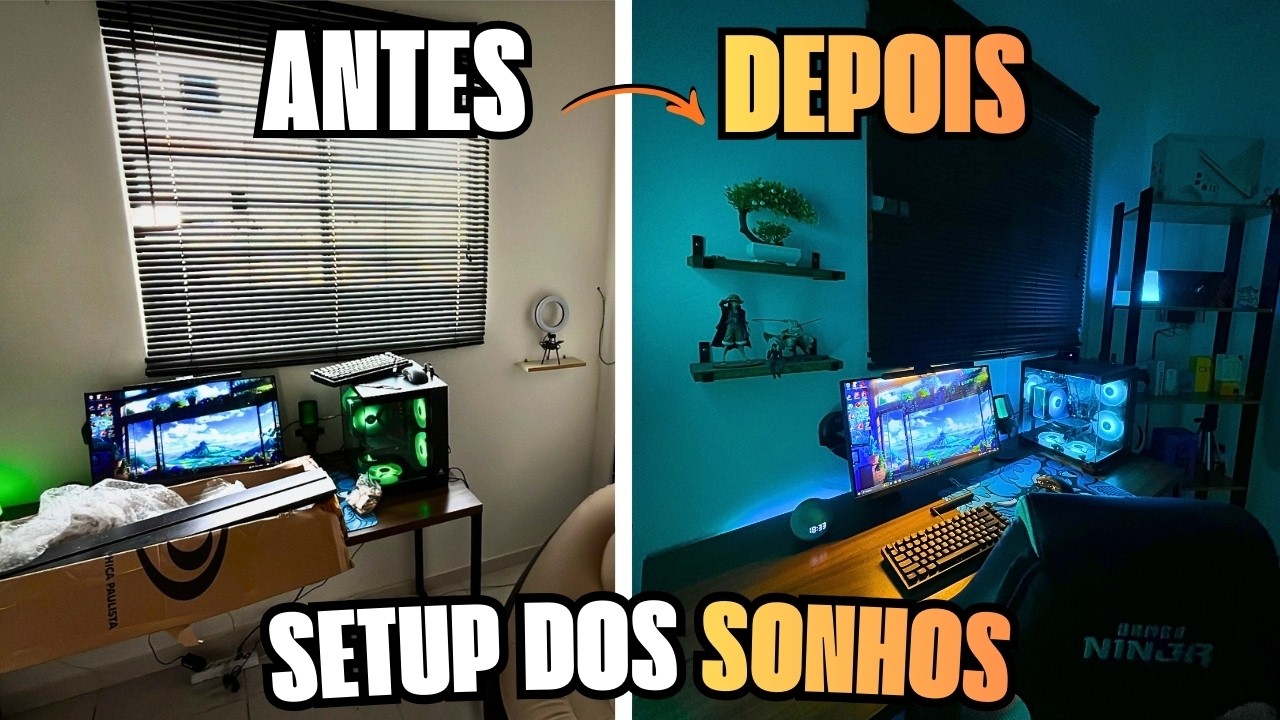 TRANSFORMEI meu Quarto Bagun&ccedil;ado no Quarto GAMER dos SONHOS!