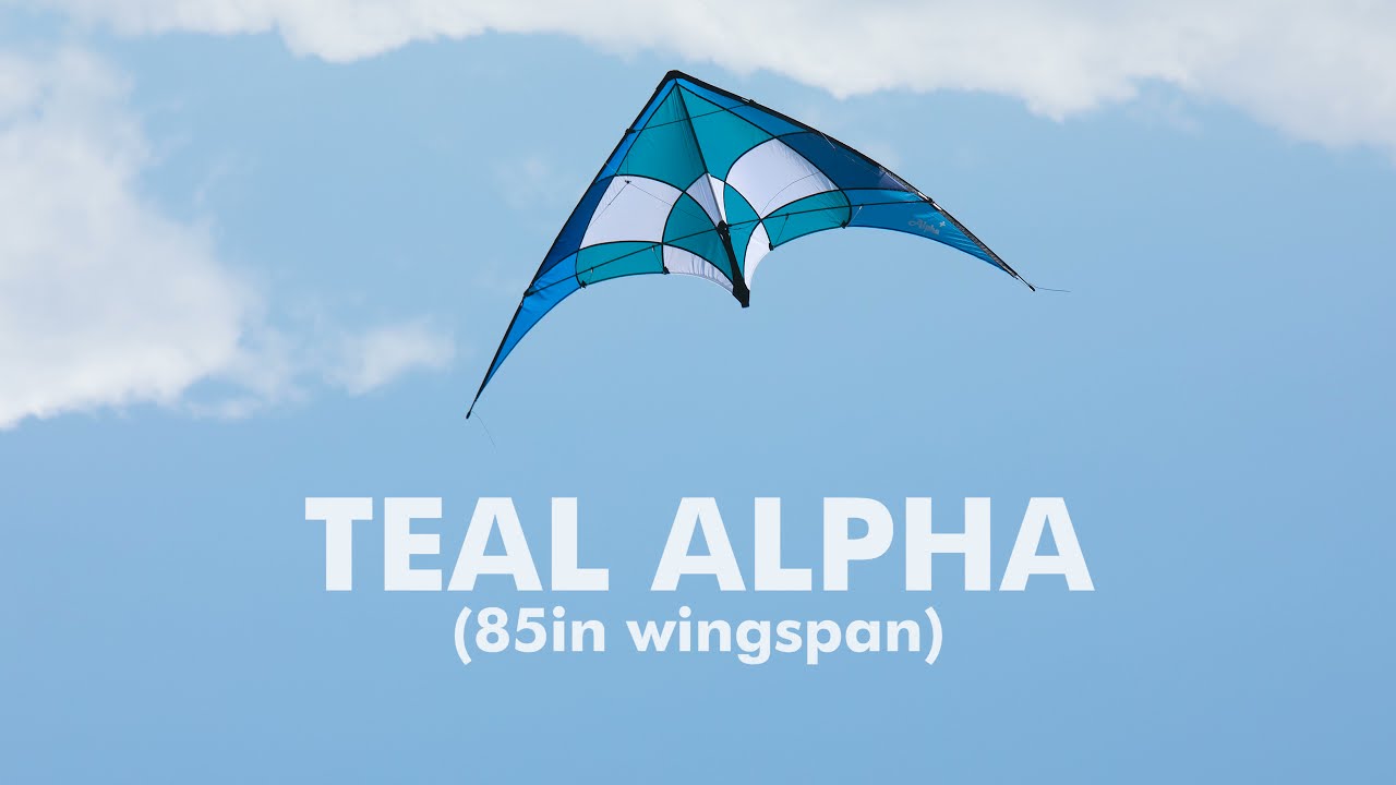Flying Wings Teal Alpha Stunt Kite - 85
