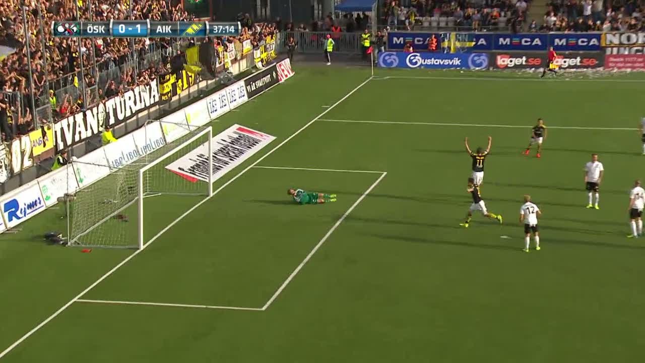 Höjdpunkter: AIK har häng på guldstriden efter vinst mot ÖSK - TV4 Sport