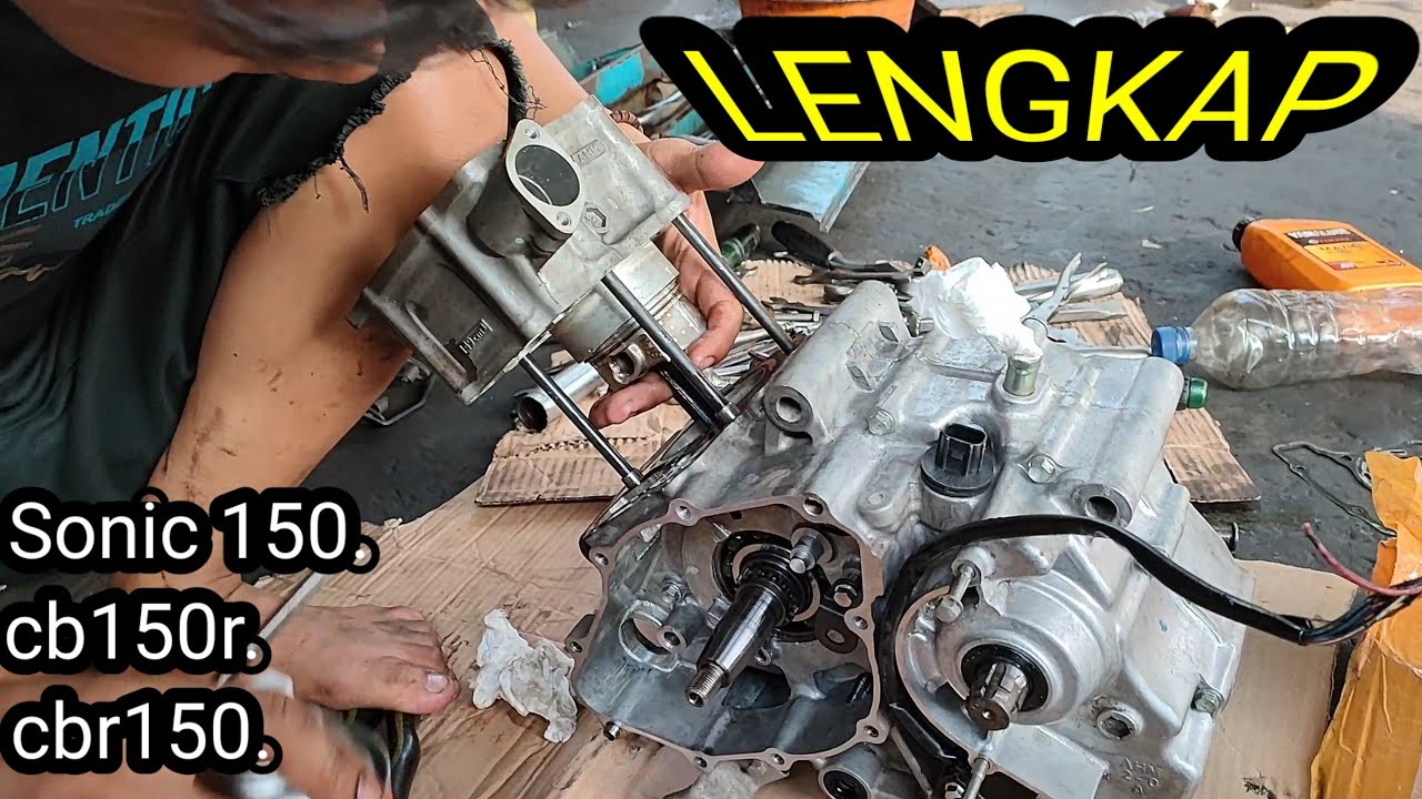 Rakit mesin k56 Sonic 150 cb150r cbr150 dari JAKARTA, lengkap sampai menyala