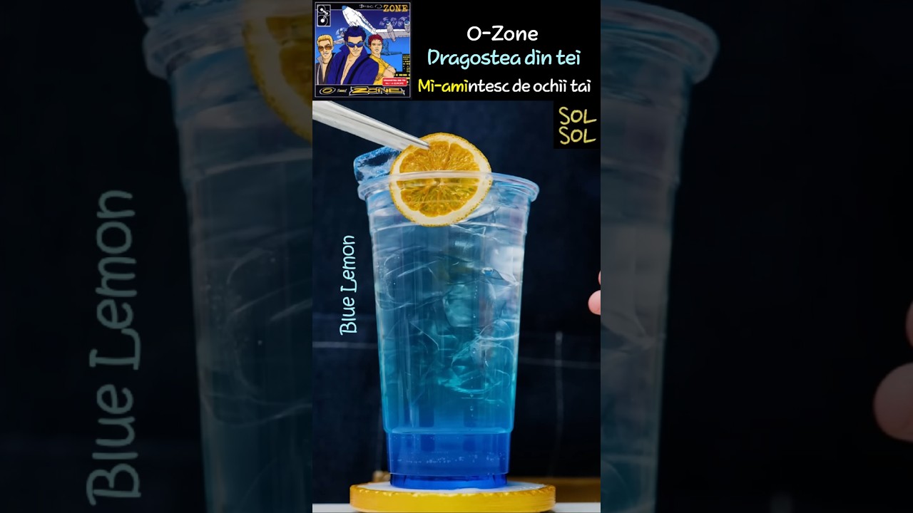 💙블루 레몬 에이드🍋Blue Lemon Ade🎵Dragostea din tei (O-Zone과 함께 보는 음료만들기)💙Numa Numa🍋青＋レモン＋ヌマヌマ💙