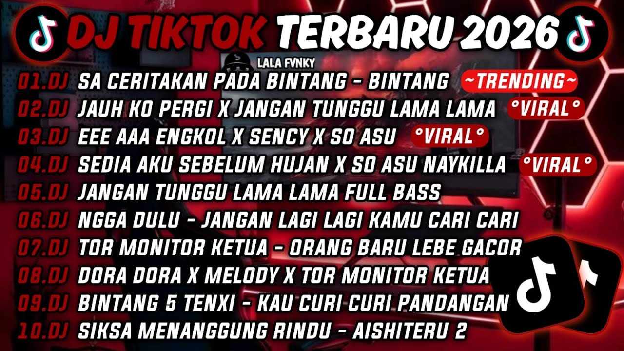 DJ TIKTOK TERBARU 2026🎵DJ SA CERITAKAN PADA BINTANG°🎵JAUH KO PERGI X JANGAN TUNGGU LAMA LAMA