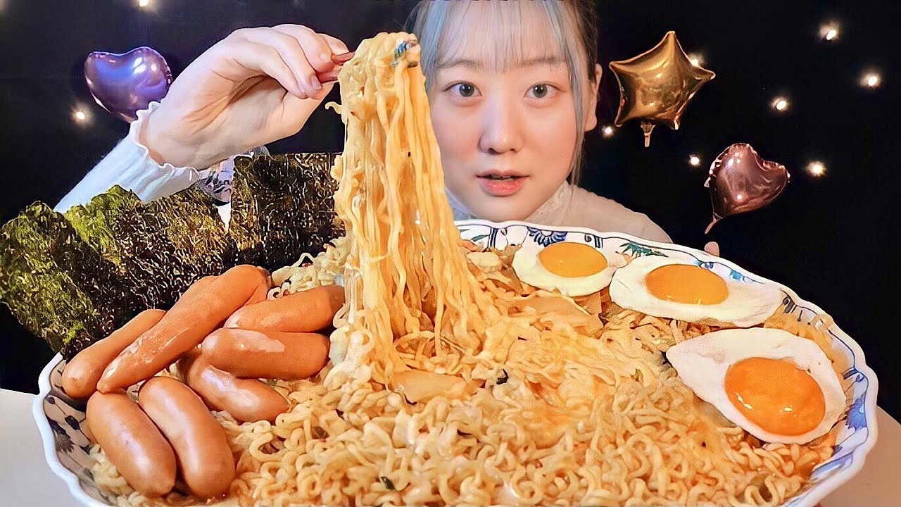 ASMR 辛ラーメン Spicy Ramen 신라면【咀嚼音/Mukbang/Eating Sounds】