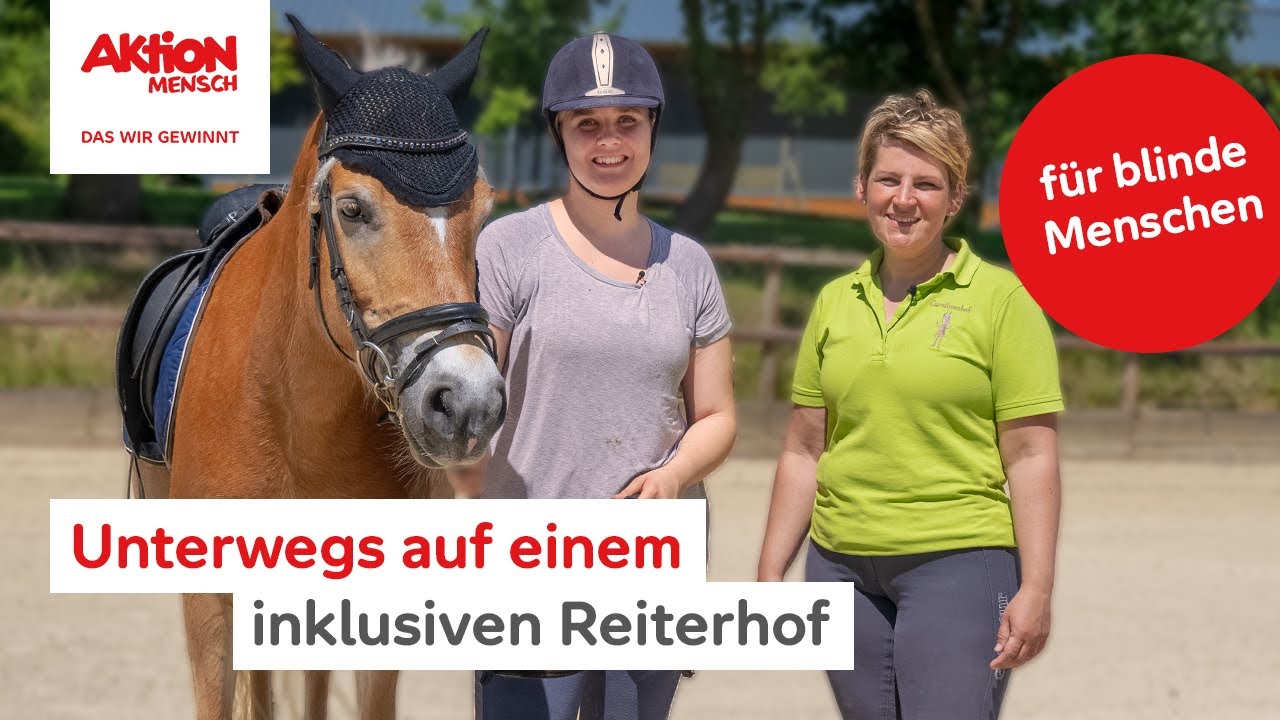 Fabie: Das erste Mal alleine blind reiten 🐴 (Audiodeskription)