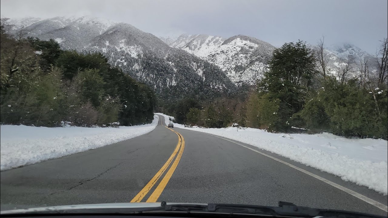 Dirigindo de Bariloche a San Martín de Los Andes - Rota dos 7 Lagos com neve
