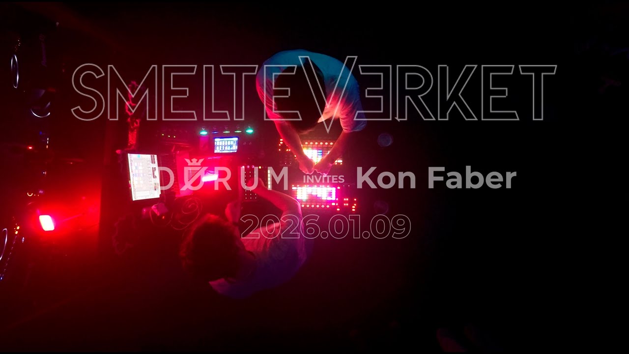 Kon Faber Live at Smelteverket, Oslo - D&oslash;rum Invites - 9 Jan, 2026
