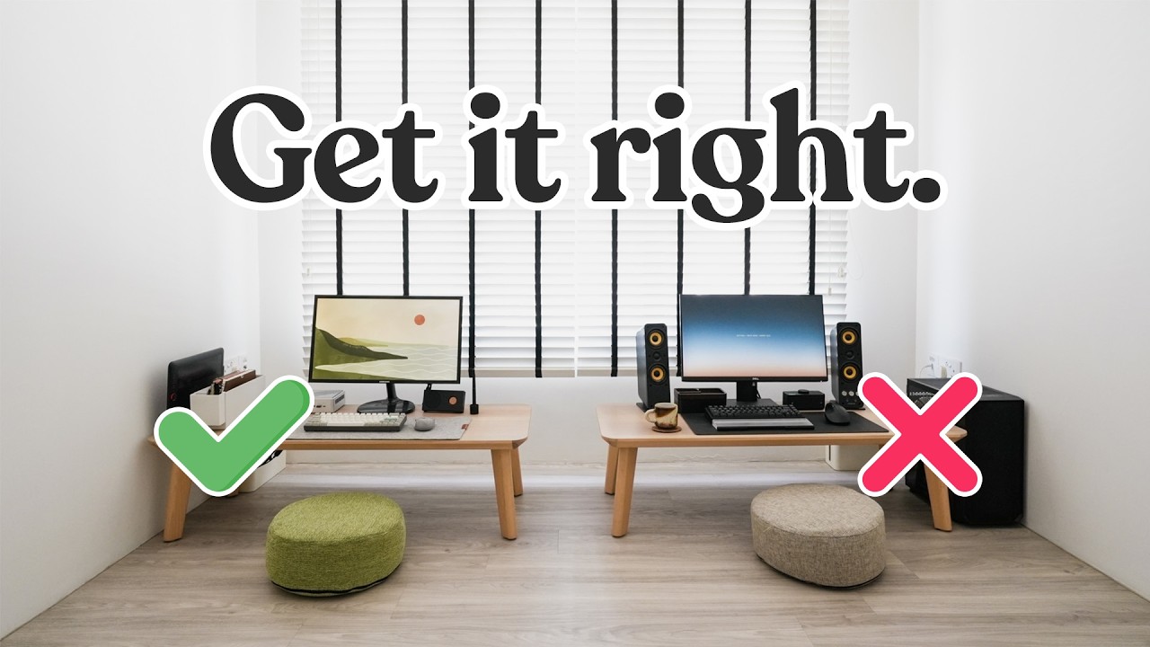 The 3 Rules to Build Your Ideal Floor Desk Setup