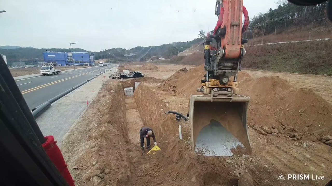 우수관 터파기하는데 레벨안봐주는거 실화? 뭐여!ㄷㄷ..^^소통가능