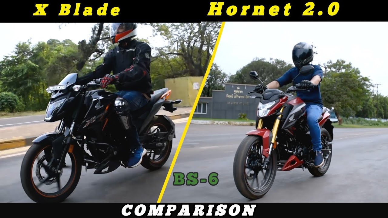 Honda X Blade vs Hornet 2.0 BS6 full Comparison | Price Features Z Techknow