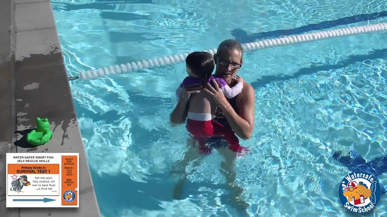 Watersafe Swim School Survival Test,  11-20-15 with Stacey *