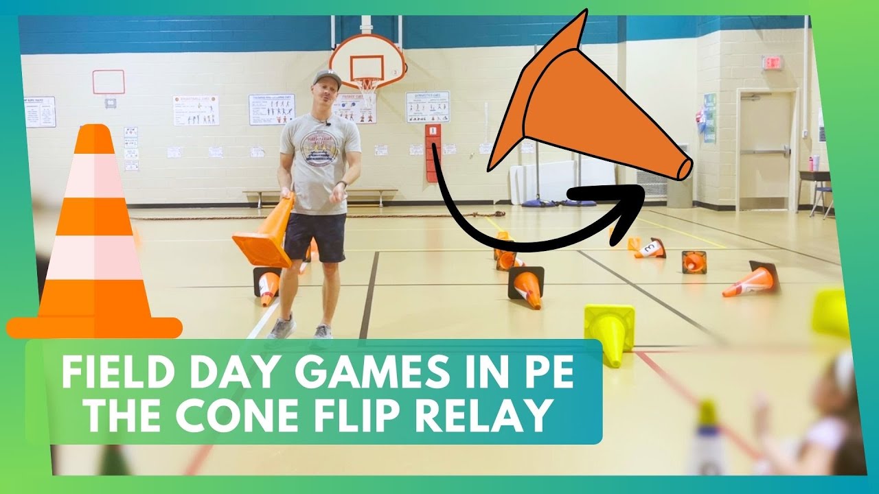 The Cone Flip Relay | Field Day Games in PE Class |