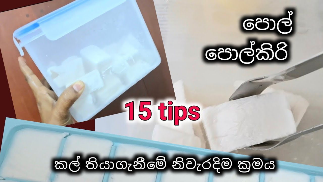 පොල්, පොල්කිරි නරක් නොවී වැඩි කාලයක් තියාගන්න ඕනෙ නම් මෙහෙම කරන්න | 15 Tips to freeze coconut / milk