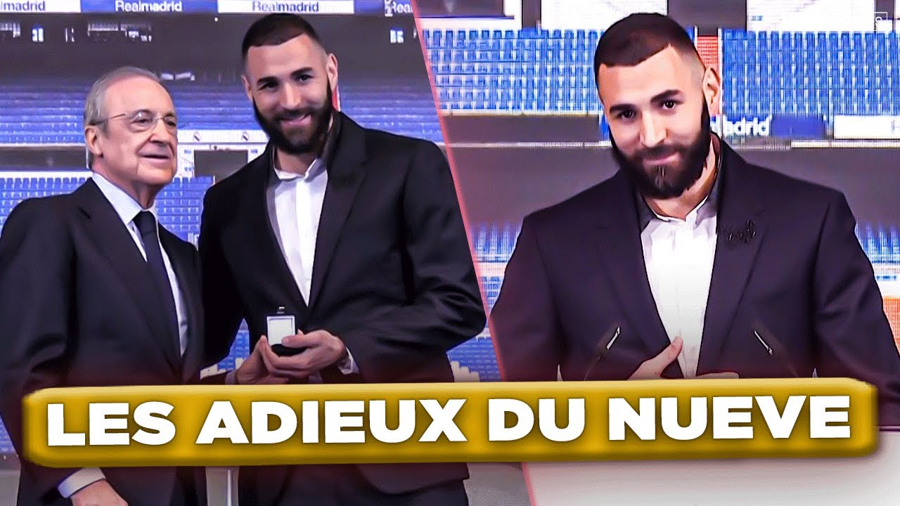 ⚽ La cérémonie d'ADIEUX de Karim BENZEMA au Real Madrid en INTÉGRALITÉ !