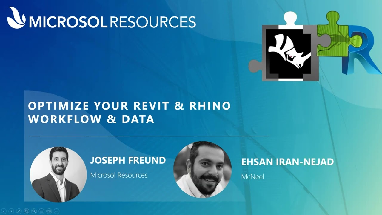 Seattle Revit User Group: Optimize your Rhino and Revit Workflow and Data