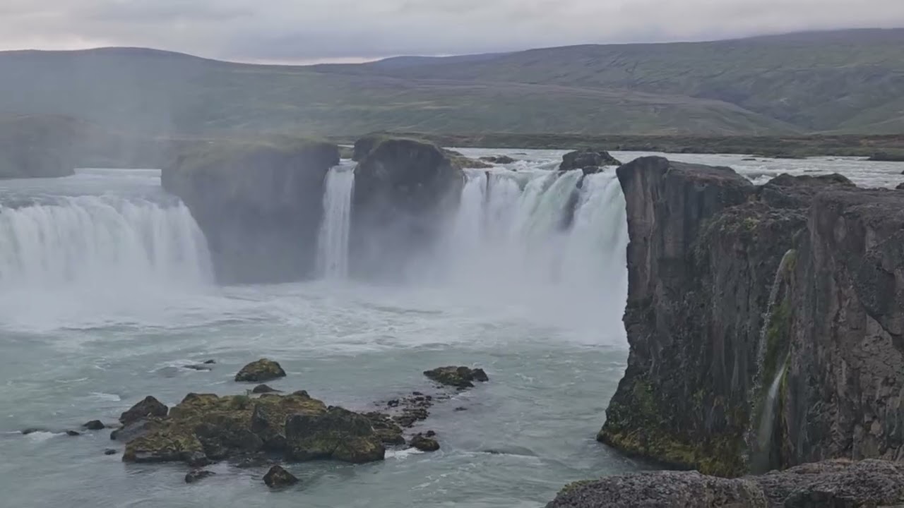 Gooafoss waterfall, Iceland Vacation 2024