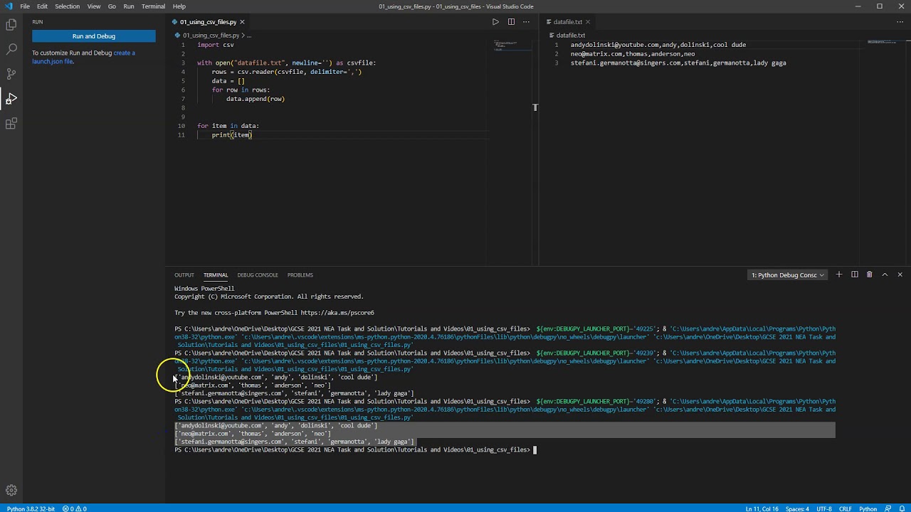 Импорт CSV-файлов в Python