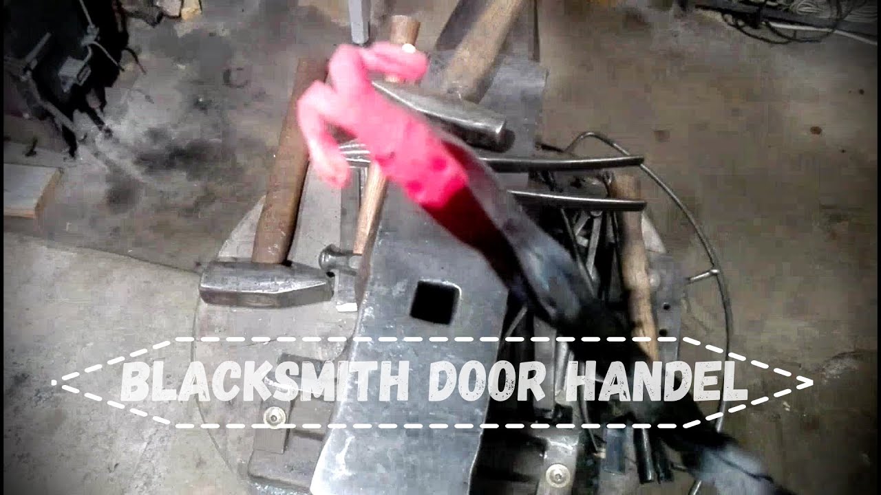 Blacksmith door handel, Kované madlo dveří